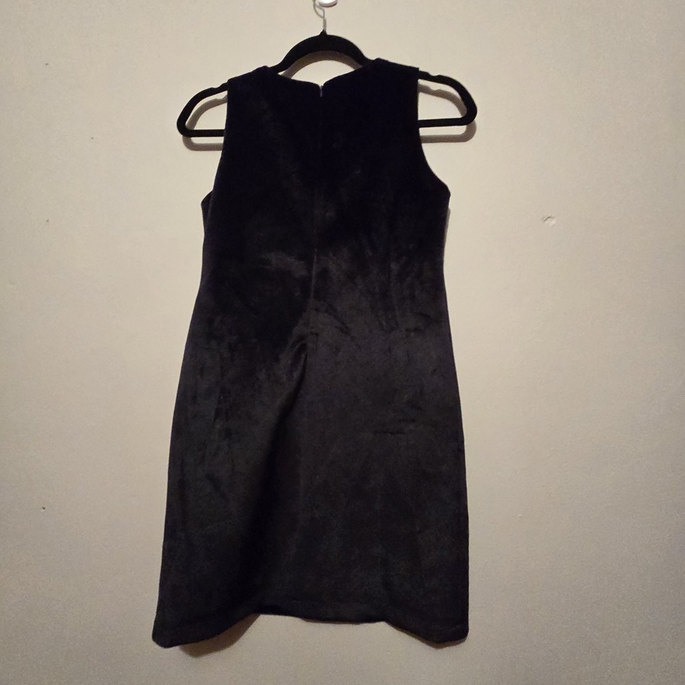 Lola & The Boys NWT Velvet Bow Princess Dress Girls Sz 14 Navy Beaded Lined NEW - Picture 10 of 11